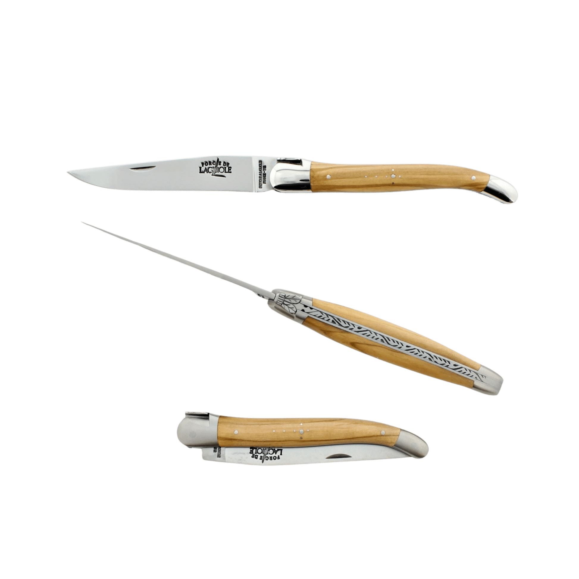 Forge de Laguiole Olive Wood Pocket Knife - Hosted by Kelly Gaudreau