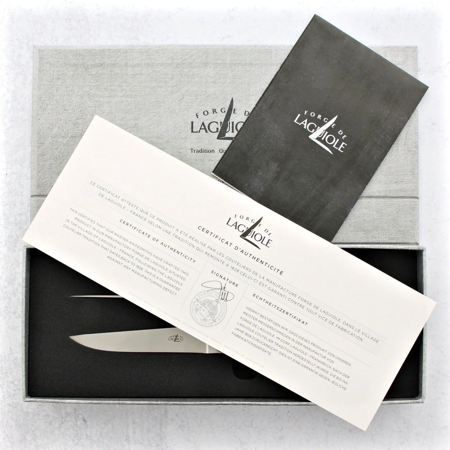 Forge de Laguiole Steak Knives Set of 6 - Opalescence - Hosted by Kelly Gaudreau