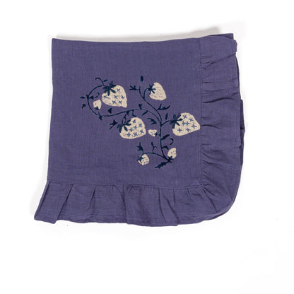 Fraises De Bois Napkins (Blue) (set of 4) - Hosted by Kelly Gaudreau