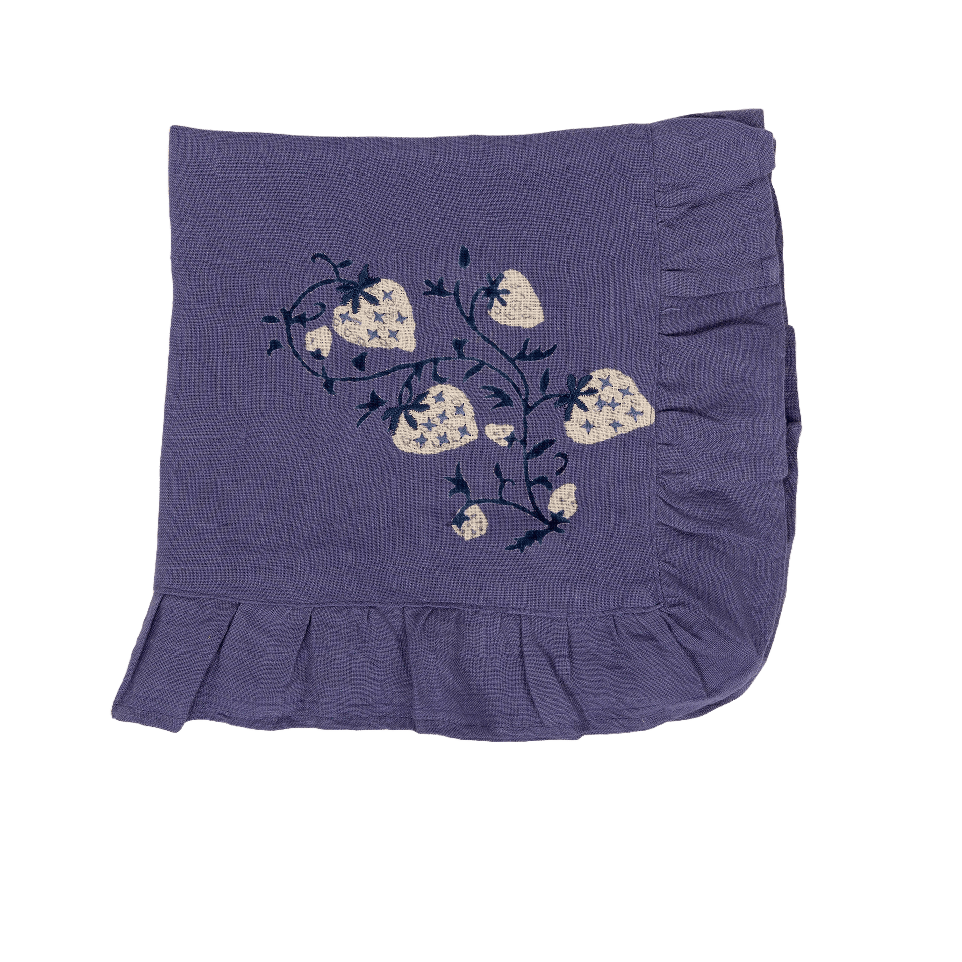 Fraises De Bois Napkins (Blue) (set of 4) - Hosted by Kelly Gaudreau