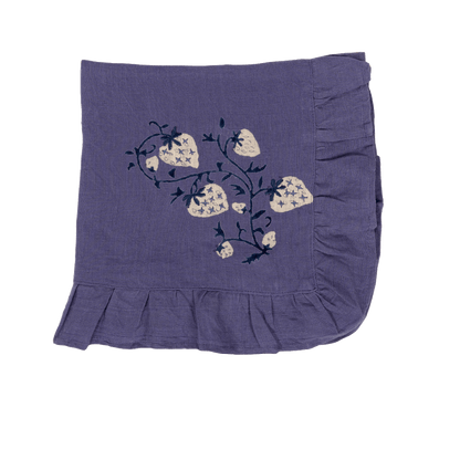 Fraises De Bois Napkins (Blue) (set of 4) - Hosted by Kelly Gaudreau