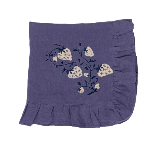 Fraises De Bois Napkins (Blue) (set of 4) - Hosted by Kelly Gaudreau