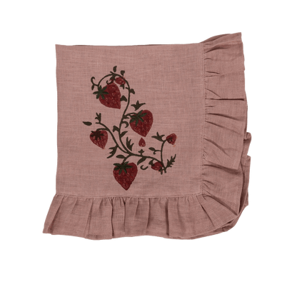 Fraises De Bois Napkins (Pink) (set of 4) - Hosted by Kelly Gaudreau