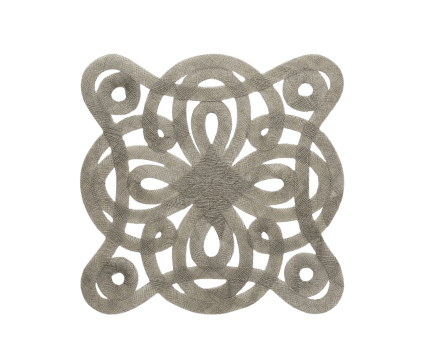 Freda Square Placemats in Medici Grey Set Of 4 - Hosted by Kelly Gaudreau