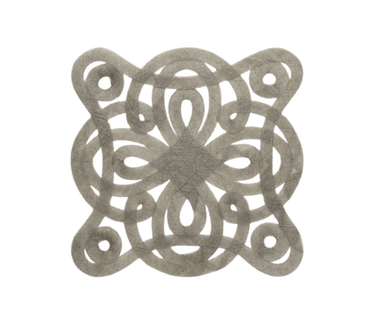 Freda Square Placemats in Medici Grey Set Of 4 - Hosted by Kelly Gaudreau