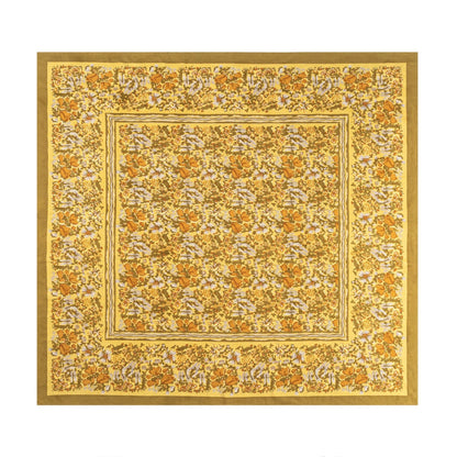 French Tablecloth Jardin Mustard & Grey - Hosted by Kelly Gaudreau