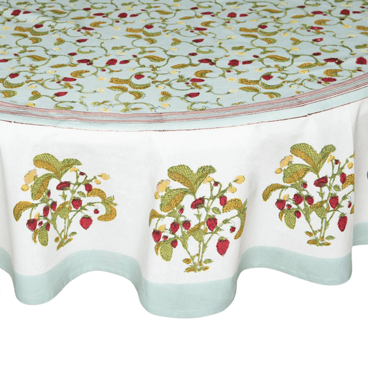French Tablecloth - Strawberry Blue - Hosted by Kelly Gaudreau