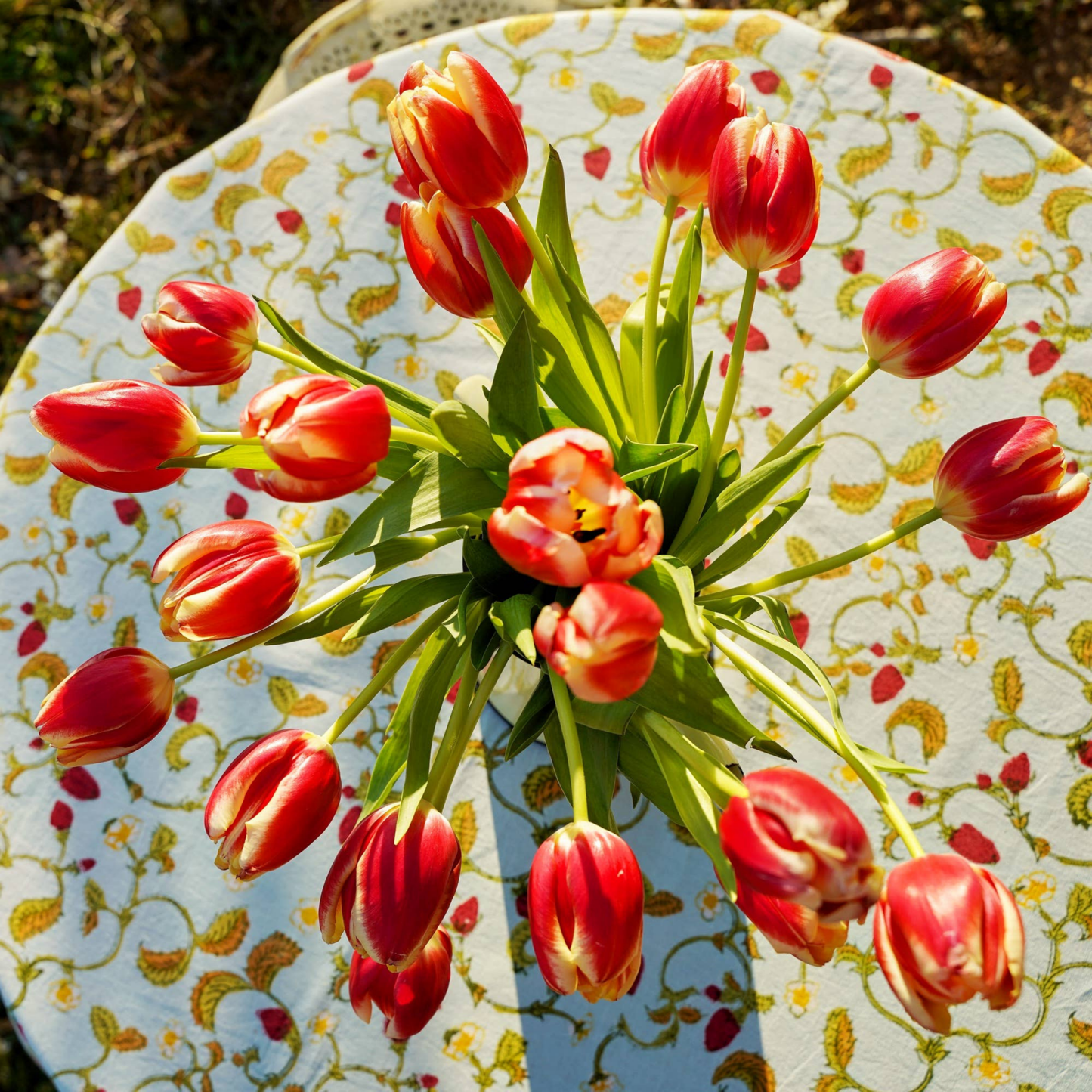 French Tablecloth - Strawberry Blue - Hosted by Kelly Gaudreau