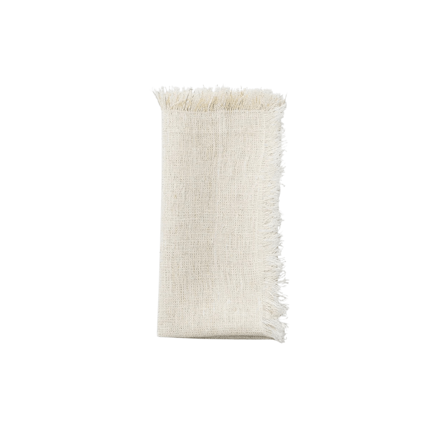 Fringe Napkins in White and Gold - Set of 4 - Hosted by Kelly Gaudreau