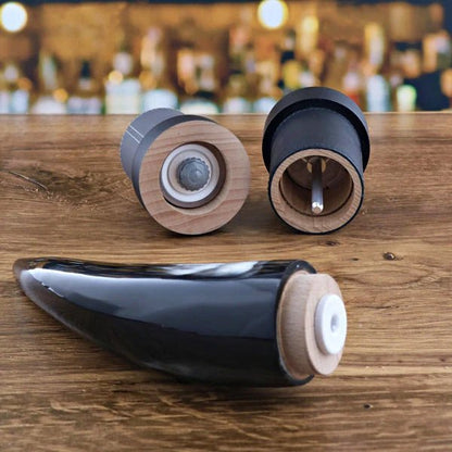 Full Aubrac Cattle Horn Pepper Mill - 11.75 Inches "One - of - a - Kind" - Hosted by Kelly Gaudreau