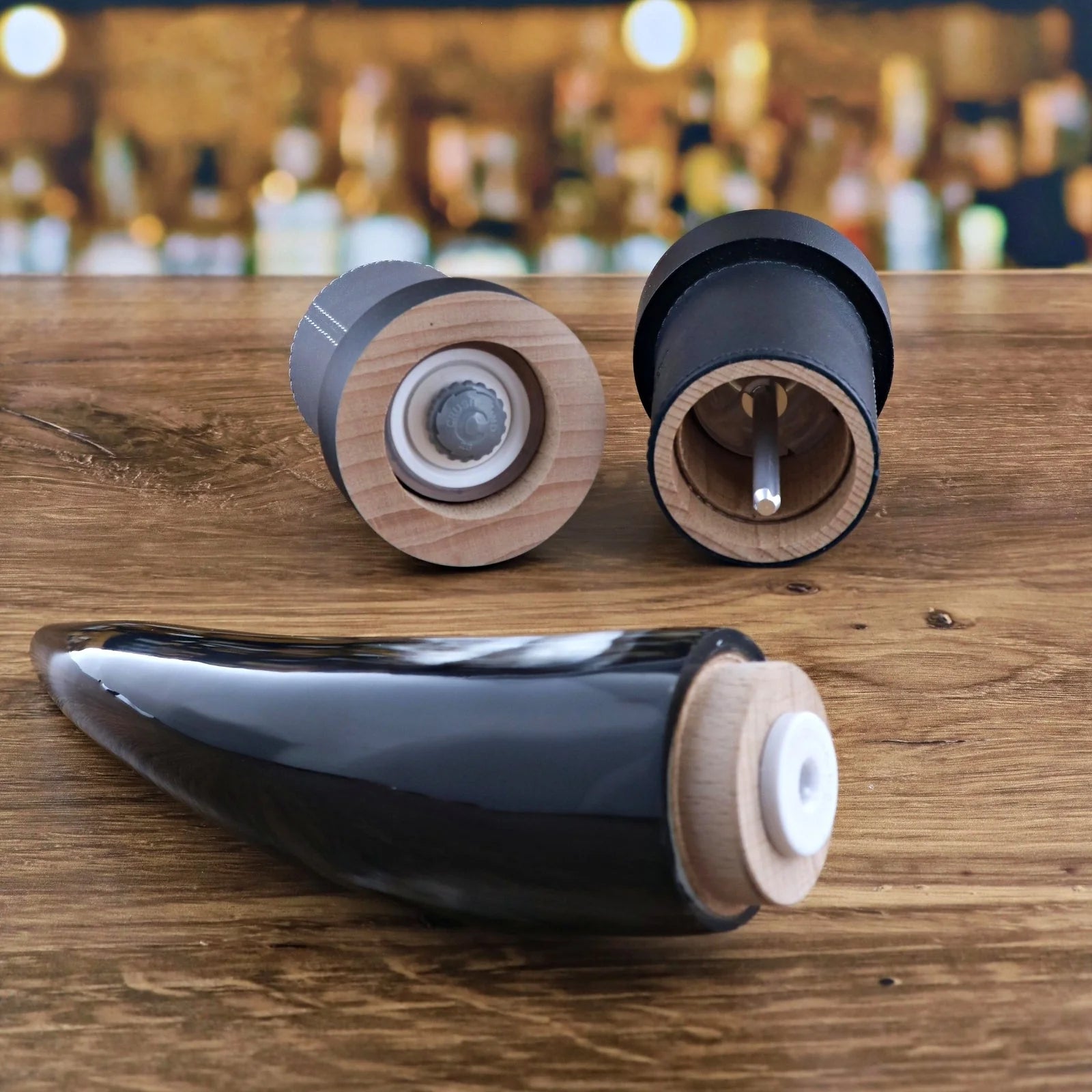 Full Aubrac Cattle Horn Salt Mill - 11 Inches "One - of - a - Kind" - Hosted by Kelly Gaudreau