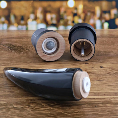 Full Aubrac Cattle Horn Salt Mill - 11 Inches "One - of - a - Kind" - Hosted by Kelly Gaudreau