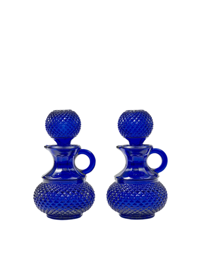 Galeano Oil and Vinegar Bottle in Blue - Hosted by Kelly Gaudreau