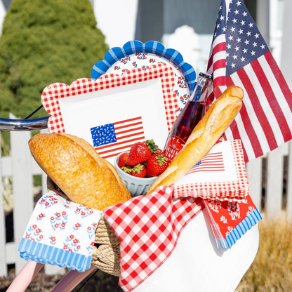 Gingham Flag Paper Napkins - Pack of 24 - Hosted by Kelly Gaudreau
