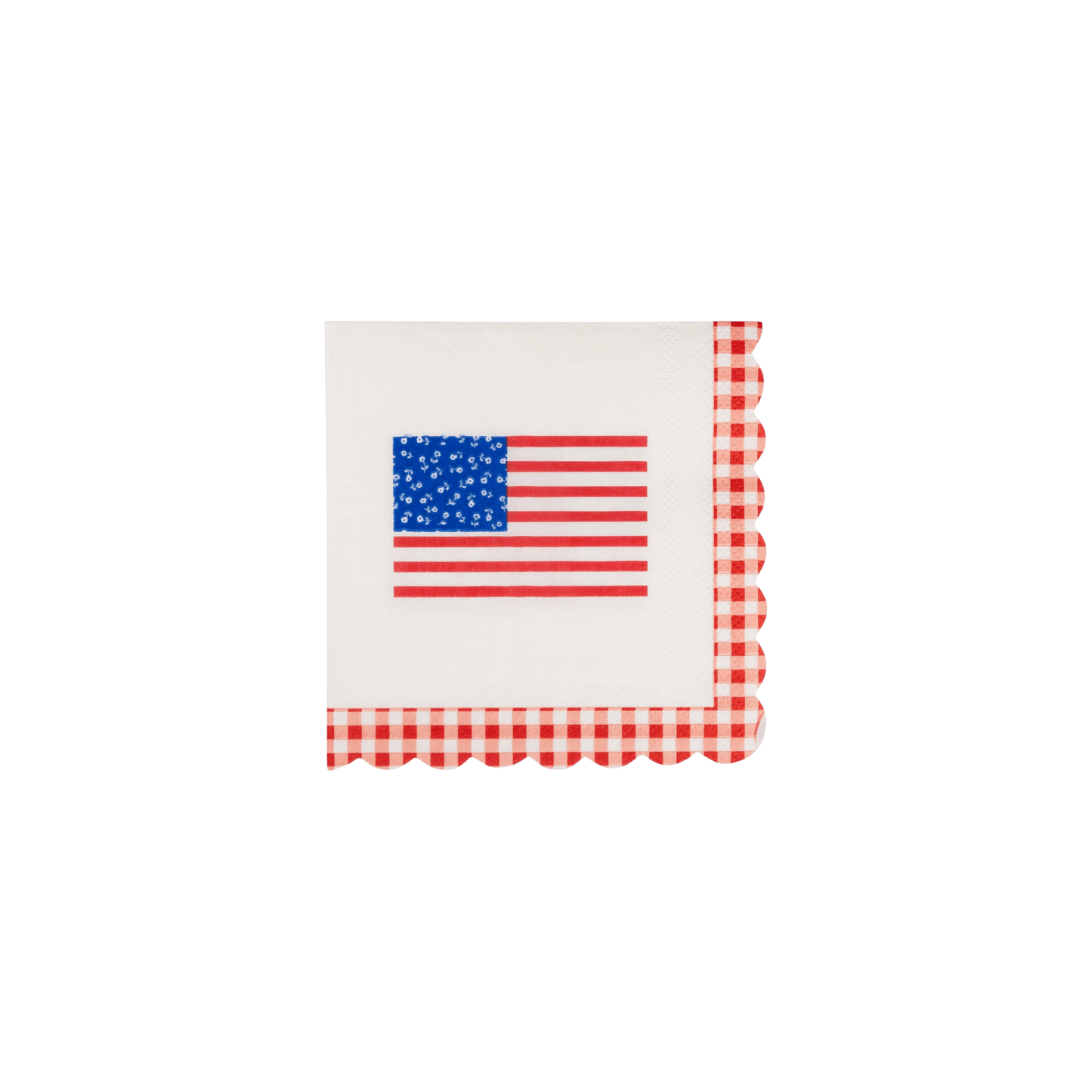 Gingham Flag Paper Napkins - Pack of 24 - Hosted by Kelly Gaudreau