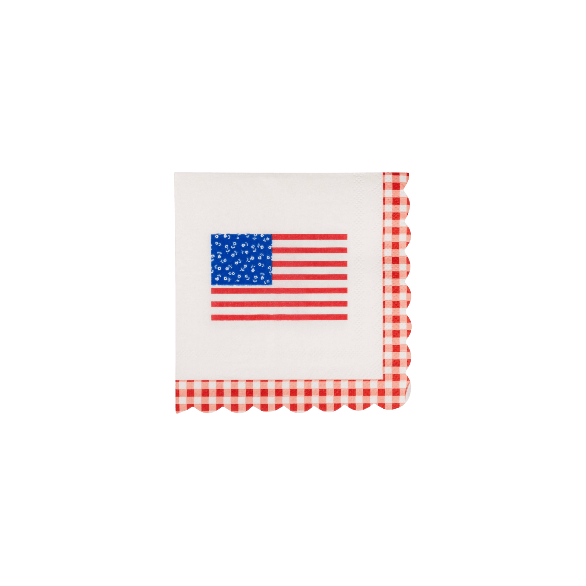 Gingham Flag Paper Napkins - Pack of 24 - Hosted by Kelly Gaudreau