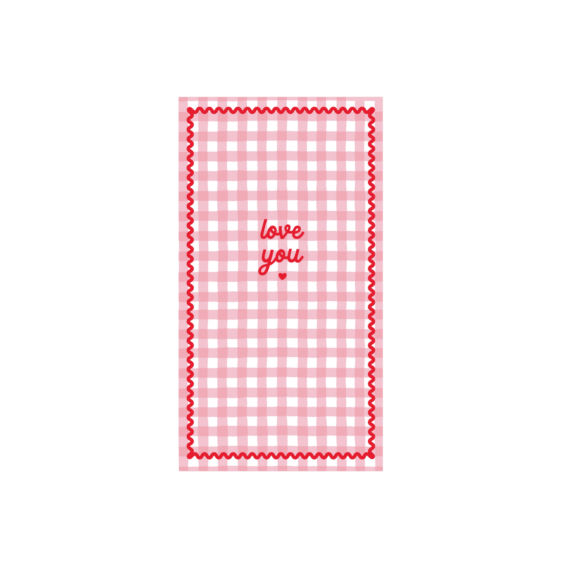 Gingham Valentine's Day Guest Towels - Set of 20 - Hosted by Kelly Gaudreau