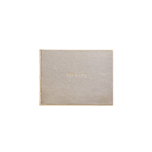 Goatskin Leather Guest Book - Hosted by Kelly Gaudreau