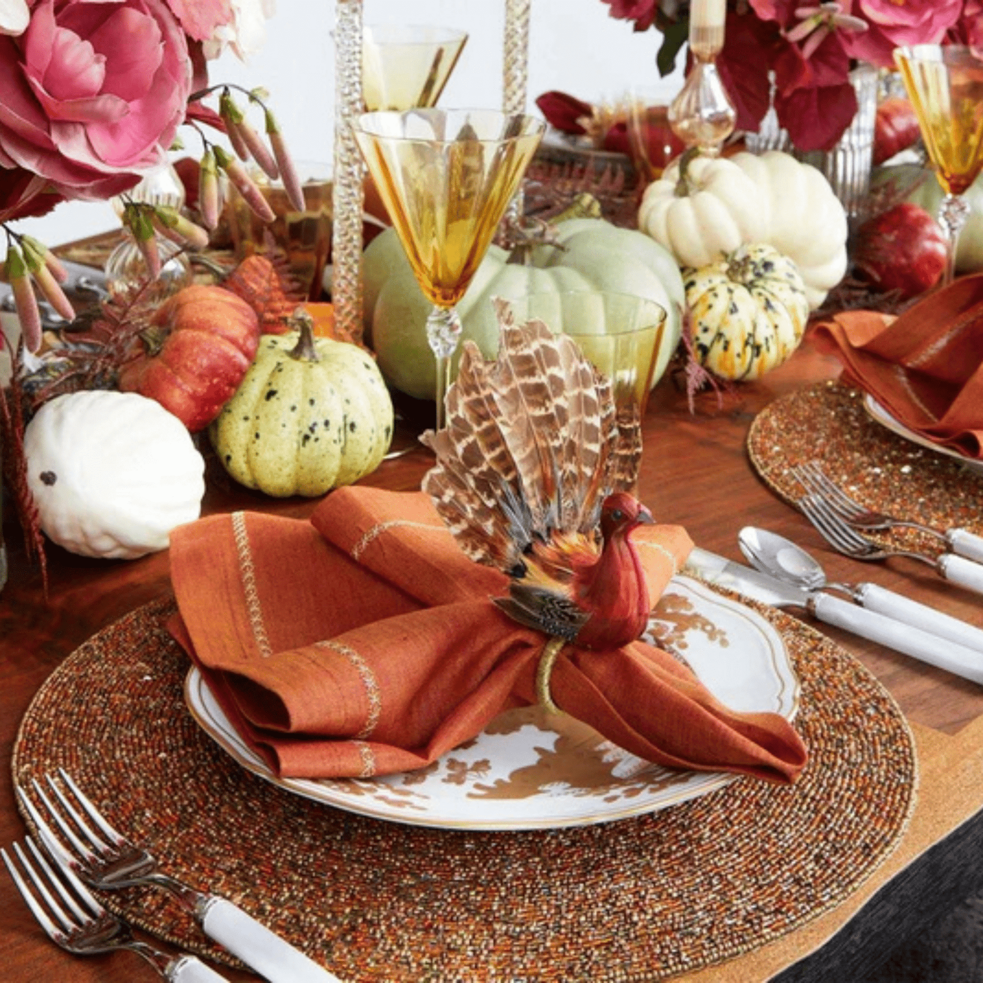 Gobble Napkin Rings in Multi - Set of 4 - Hosted by Kelly Gaudreau