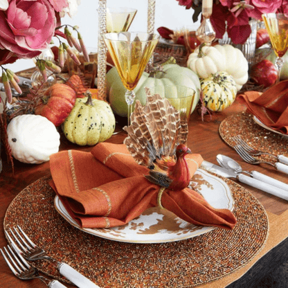 Gobble Napkin Rings in Multi - Set of 4 - Hosted by Kelly Gaudreau