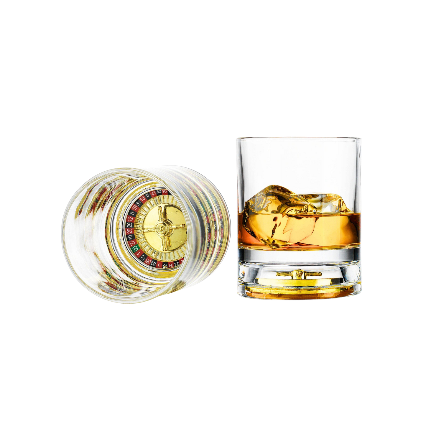 Roulette Double Old Fashioned Glass - Set of 2