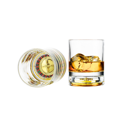 Roulette Double Old Fashioned Glass - Set of 2