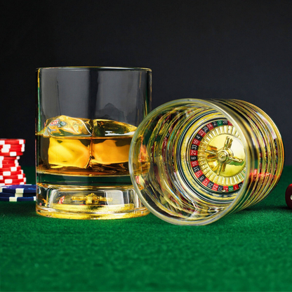 Roulette Double Old Fashioned Glass - Set of 2