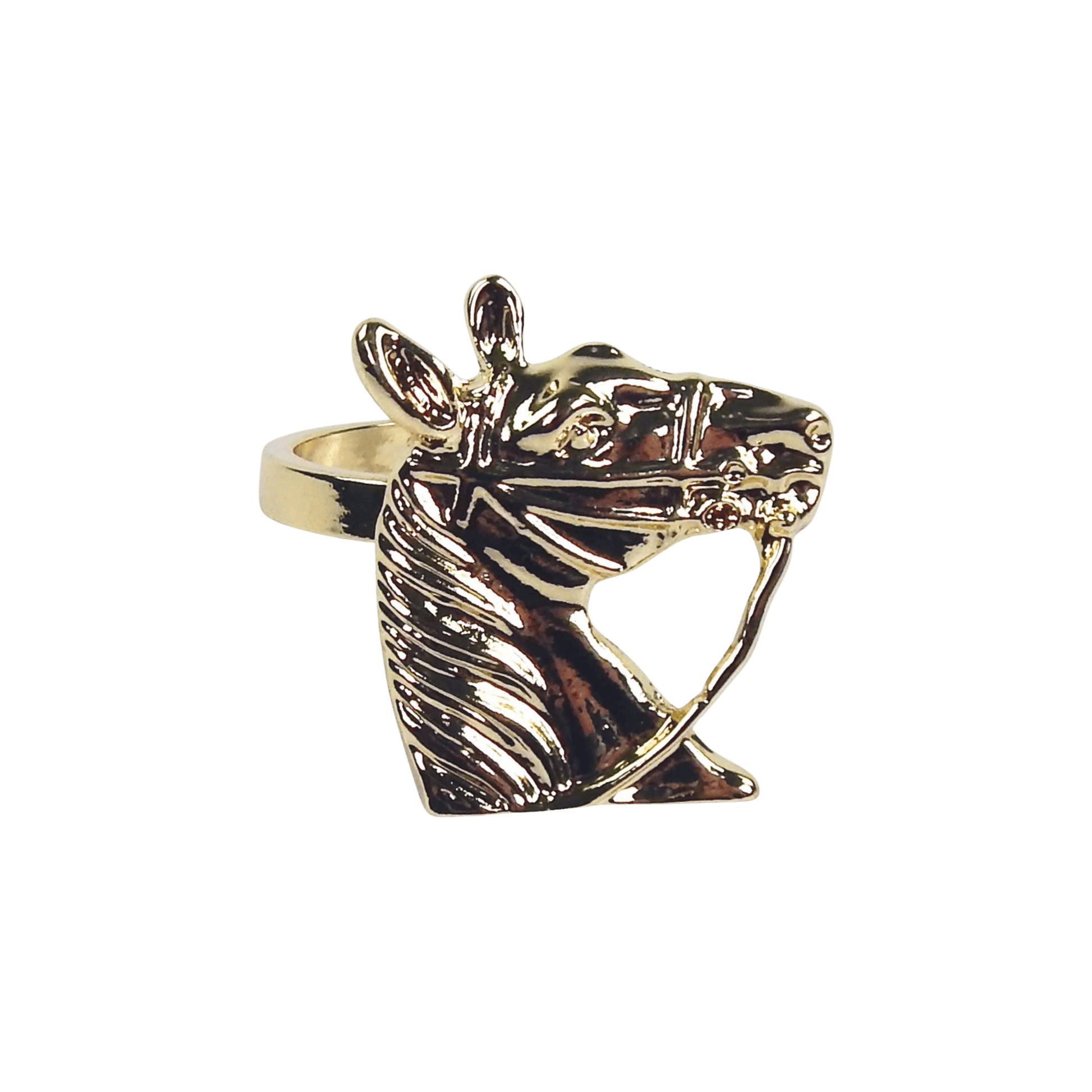 Gold Horse Napkin Ring Set 4 - Hosted by Kelly Gaudreau