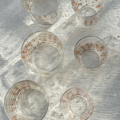 Gold Little Stars Tumbler Glasses - Set of 6 - Hosted by Kelly Gaudreau