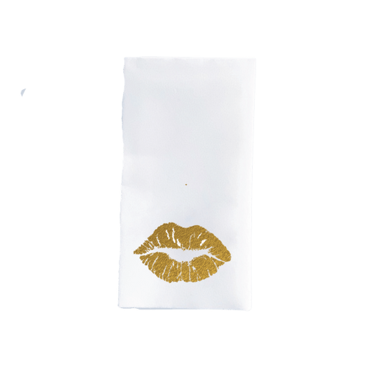 Gold Smooch Guest Towel - Set of 20 - Hosted by Kelly Gaudreau