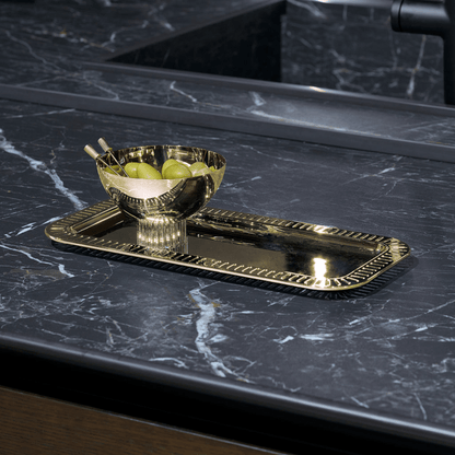 Gold Striations Nut Bowl - Hosted by Kelly Gaudreau