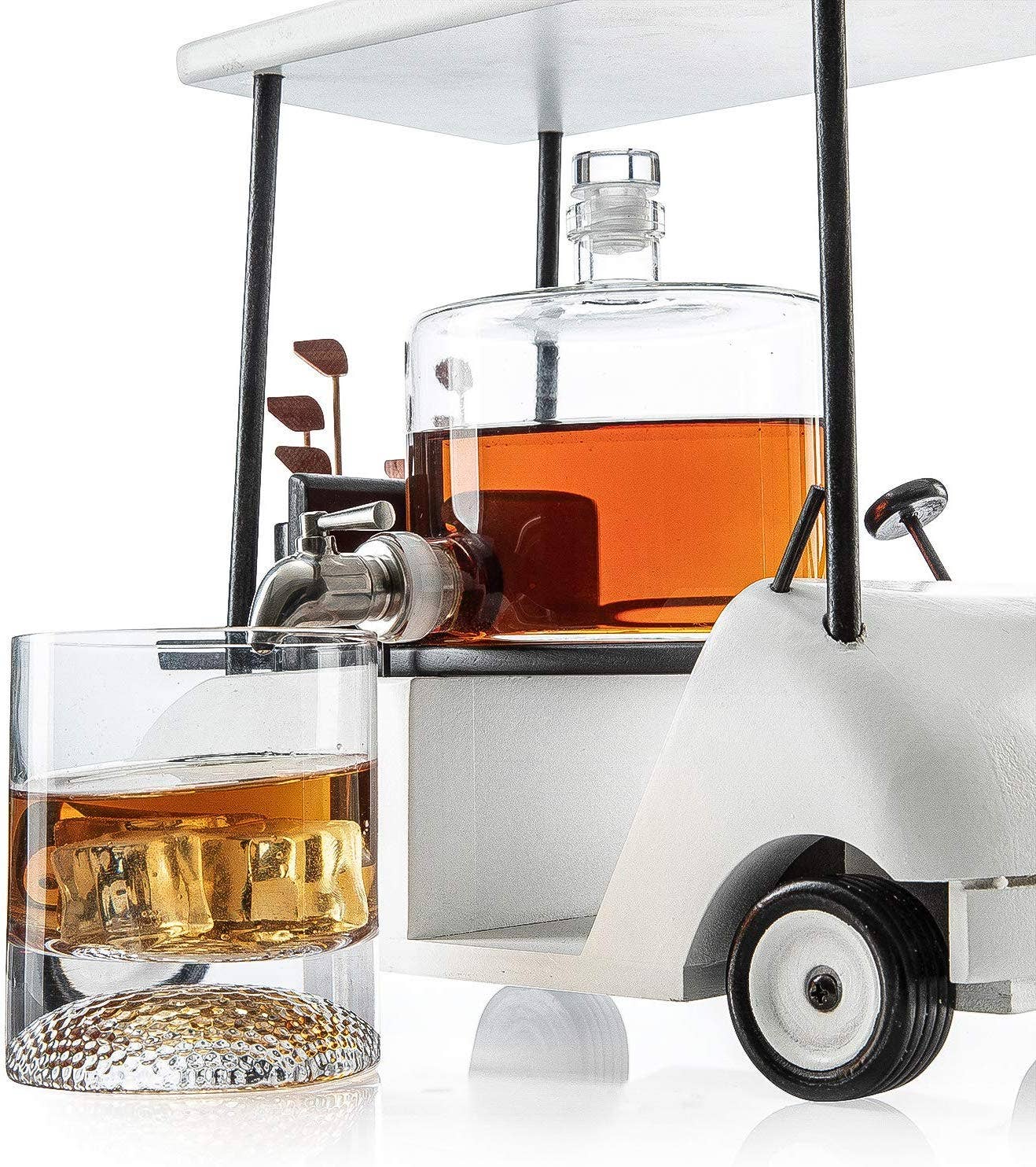 Golf Cart Whiskey Decanter & Ball Glasses - Hosted by Kelly Gaudreau