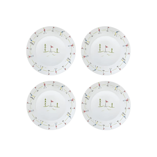 Golf dessert plates Set of 4 - Hosted by Kelly Gaudreau