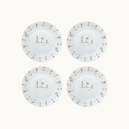 Golf dessert plates Set of 4 - Hosted by Kelly Gaudreau