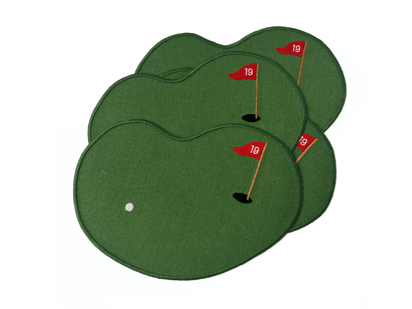 Golf Linen Cocktail Napkins - Set of 4 - Hosted by Kelly Gaudreau