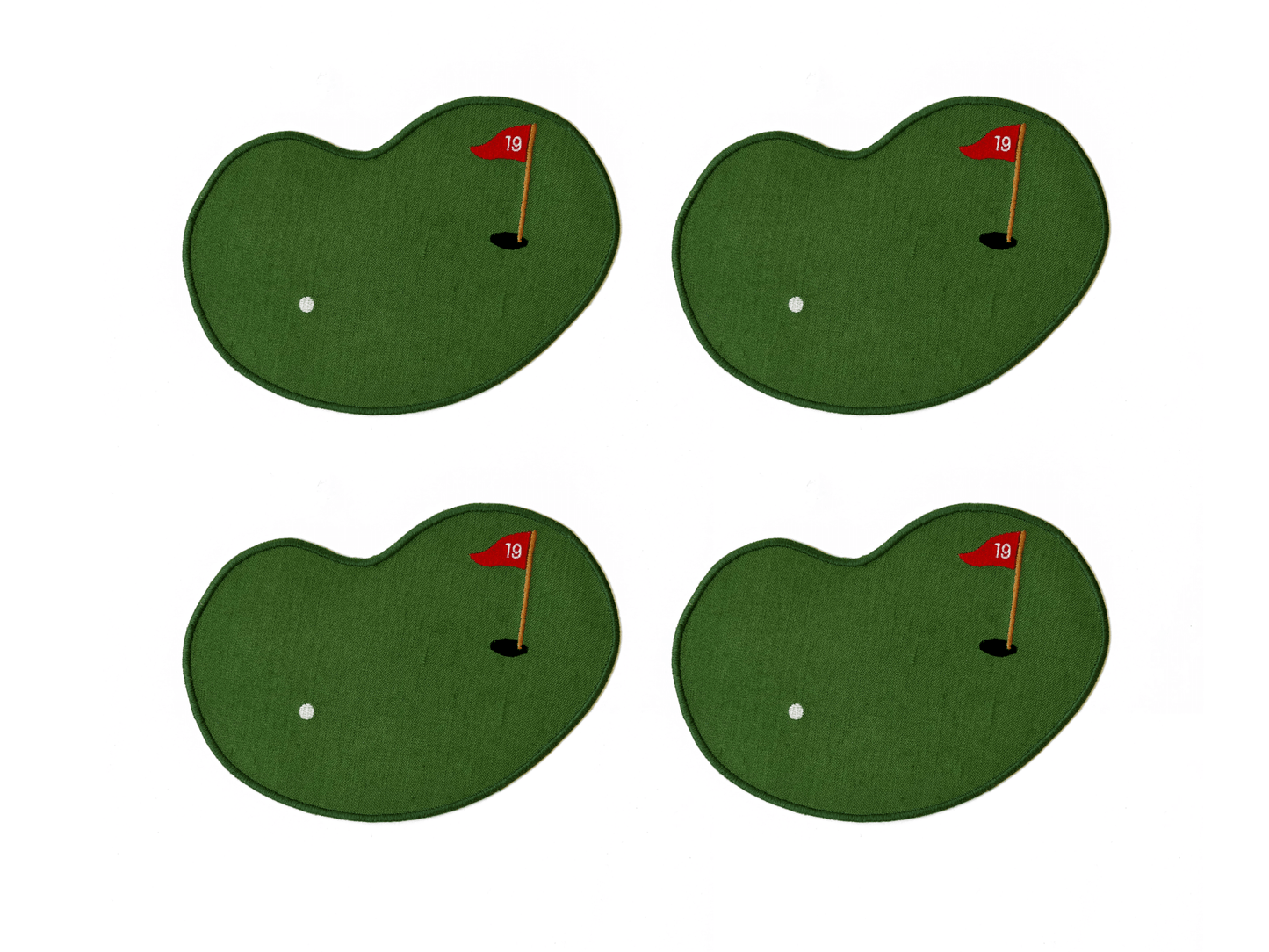 Golf Linen Cocktail Napkins - Set of 4 - Hosted by Kelly Gaudreau