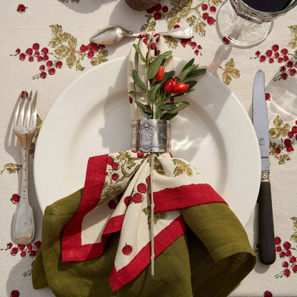 Gooseberry Red and Green Napkins - Set of 6 - Hosted by Kelly Gaudreau