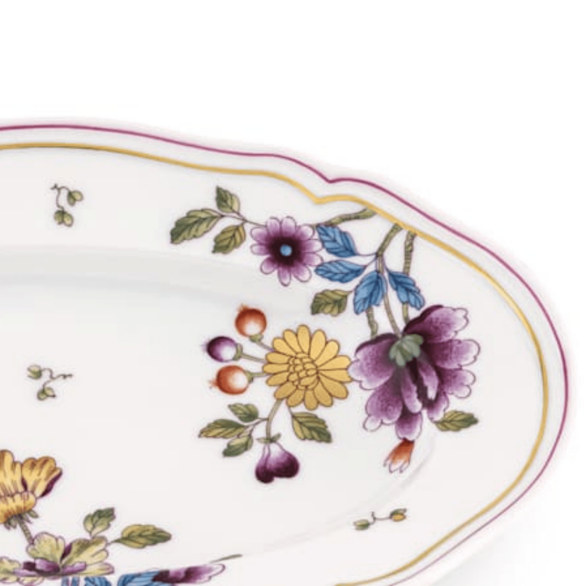 Granduca Coreana Flowers Pickle Dish - Hosted by Kelly Gaudreau