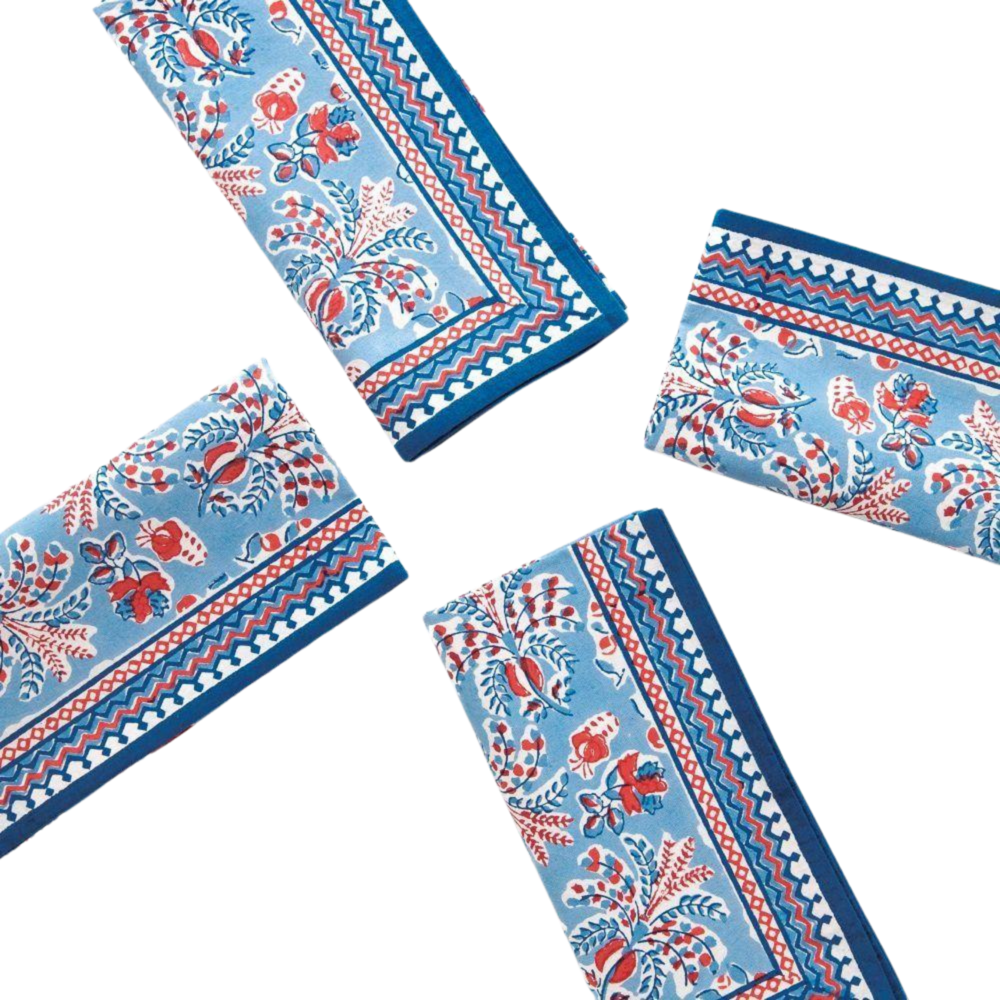 Grecian Palm Red, White, and Blue Napkin - Set of 4 - Hosted by Kelly Gaudreau