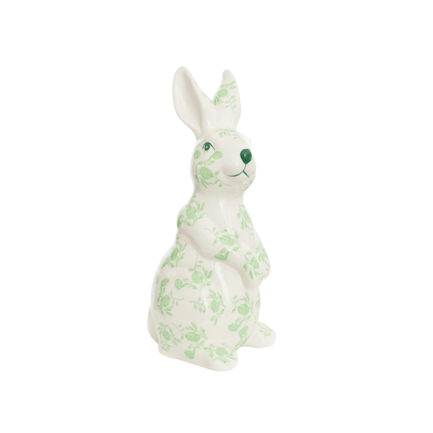Green & White Floral Porcelain Bunny - Hosted by Kelly Gaudreau