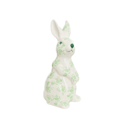 Green & White Floral Porcelain Bunny - Hosted by Kelly Gaudreau