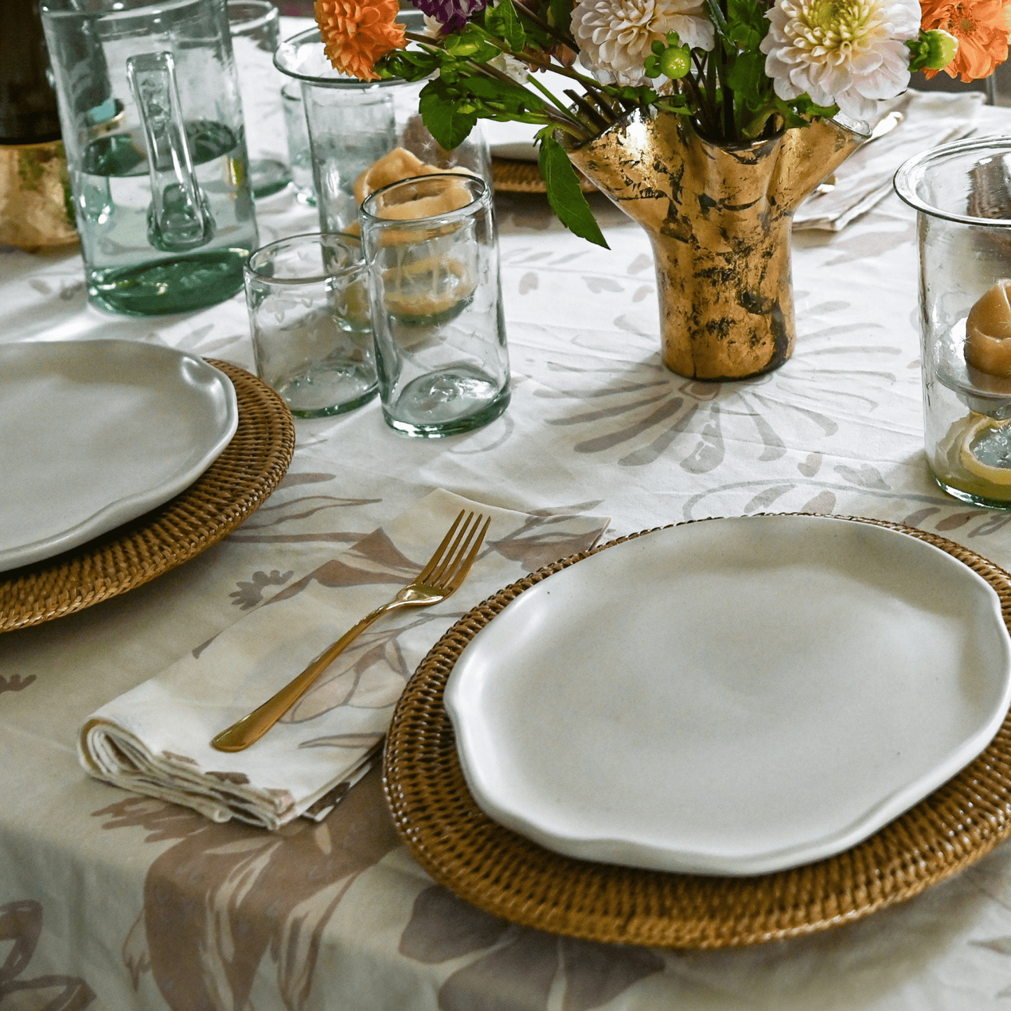 Half Past Seven x Maison Venu: Bougainvillea Dinner Napkins - Set of 4 - Hosted by Kelly Gaudreau