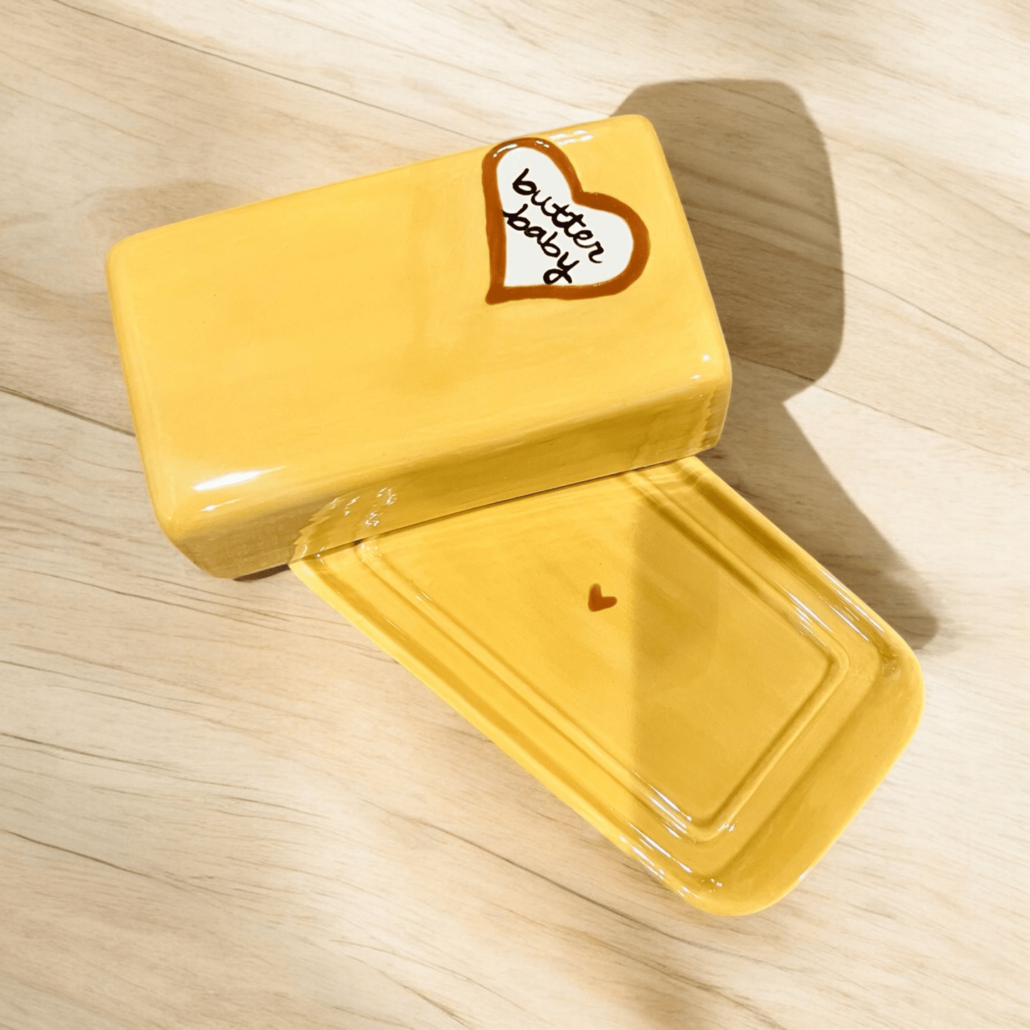 Hand - Painted “Butter Baby” European Butter Dish - Hosted by Kelly Gaudreau