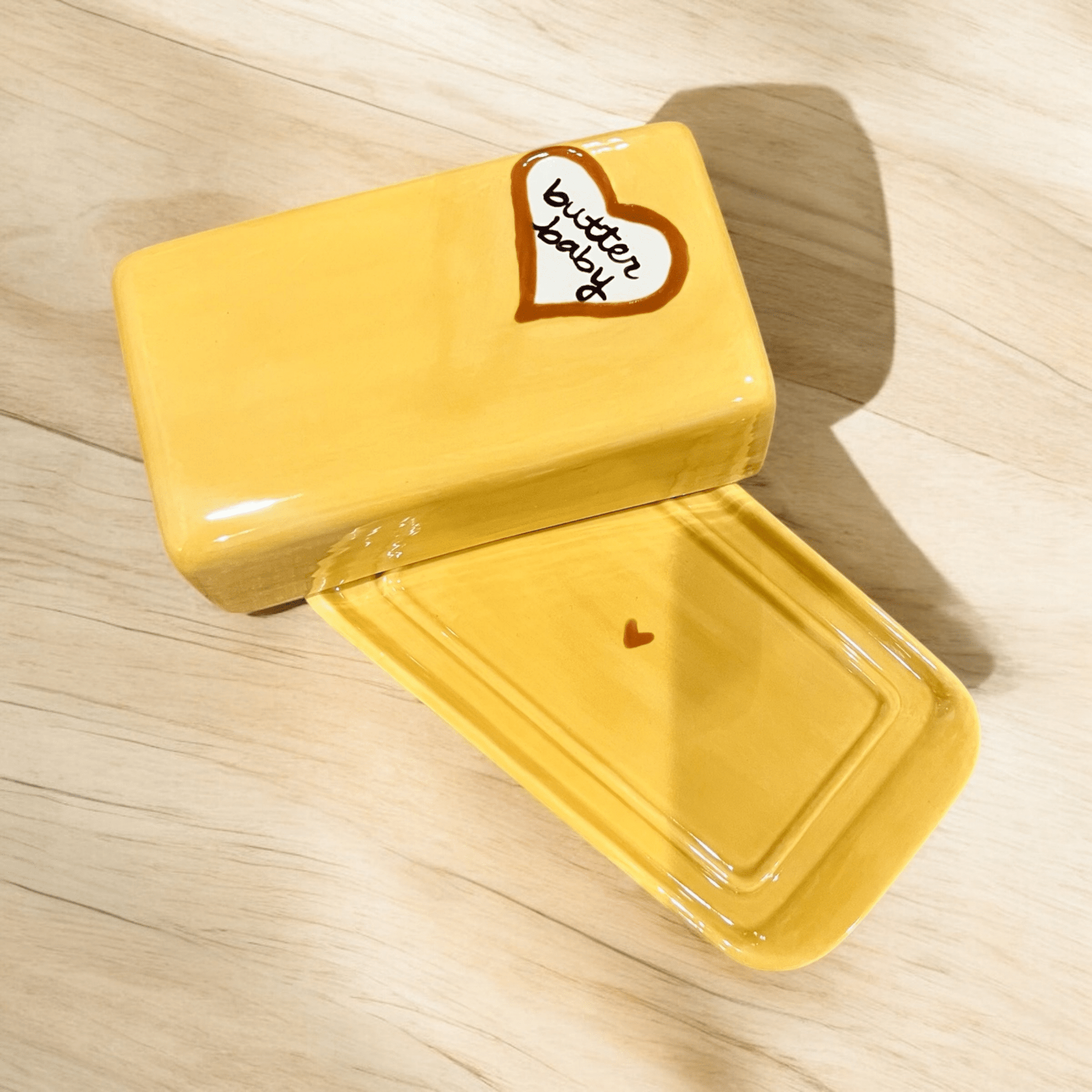 Hand - Painted “Butter Baby” European Butter Dish - Hosted by Kelly Gaudreau