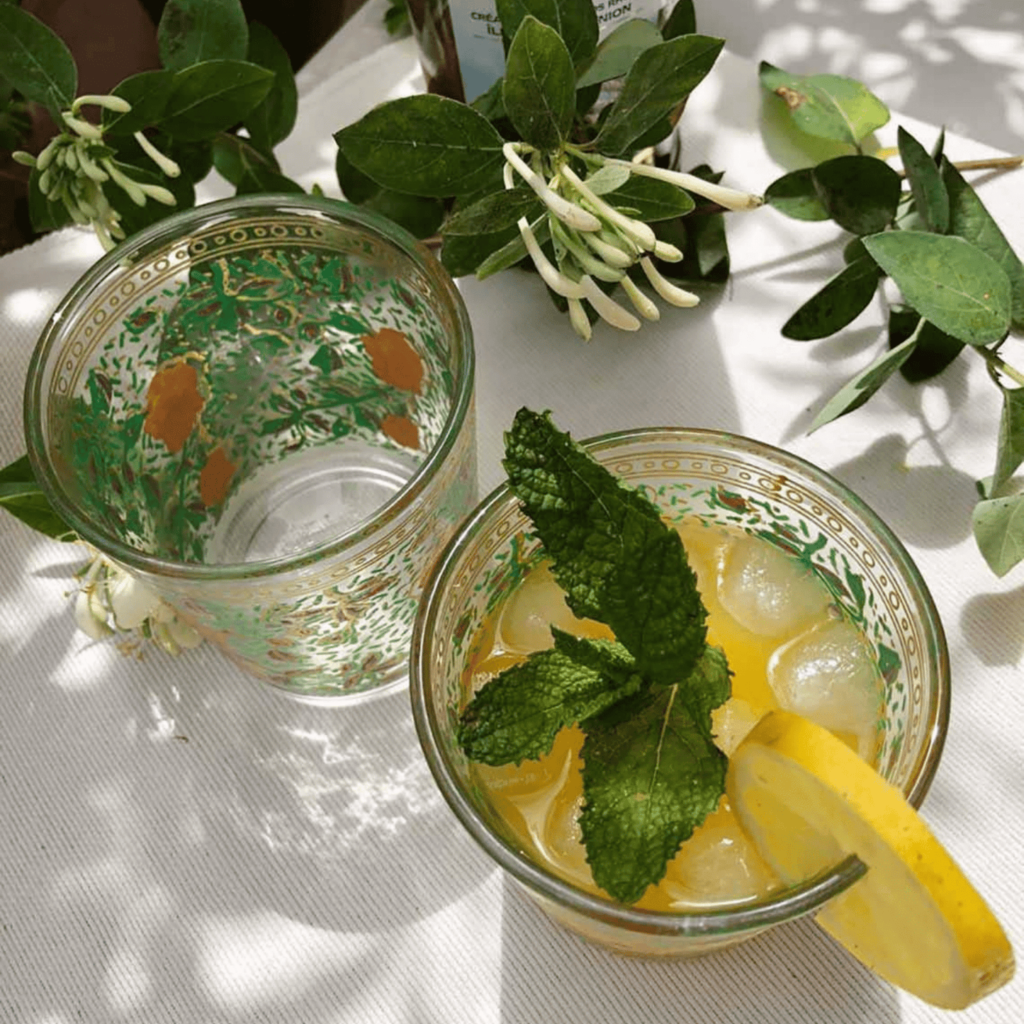 Hand Painted Garden Tumbler Glasses - Set of 6 - Hosted by Kelly Gaudreau