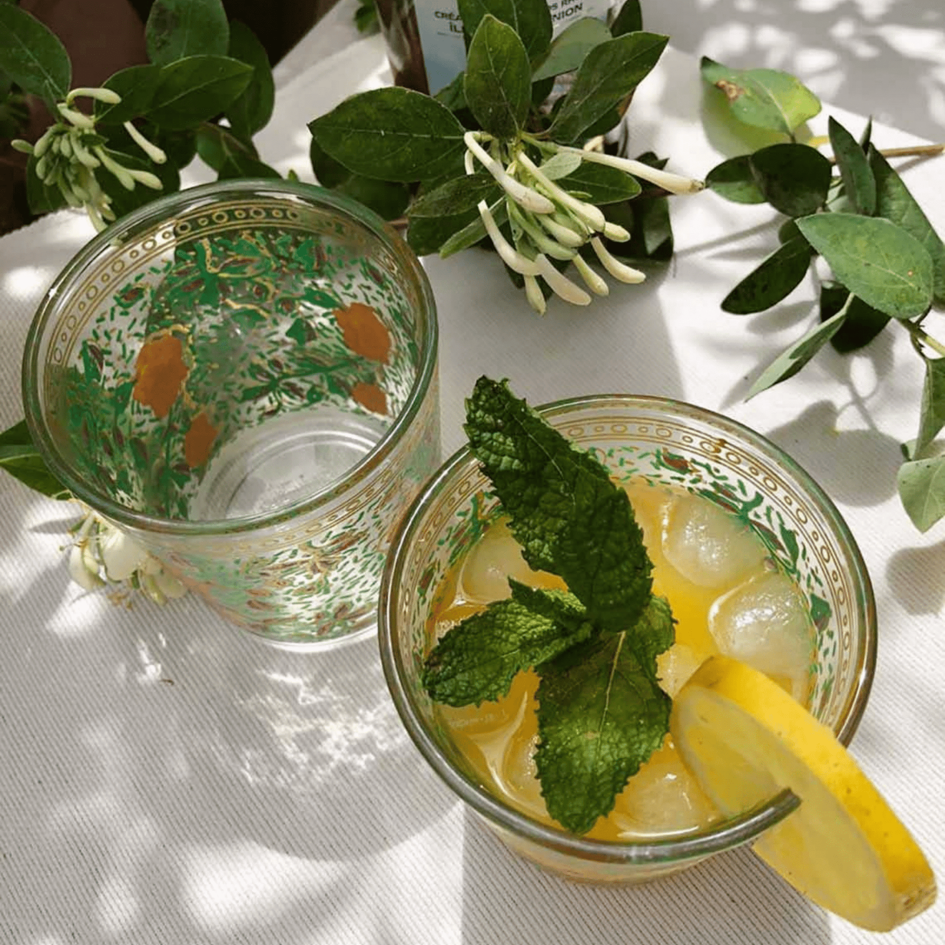 Hand Painted Garden Tumbler Glasses - Set of 6 - Hosted by Kelly Gaudreau