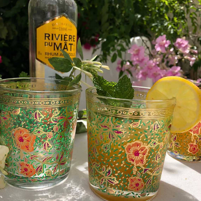 Hand Painted Garden Tumbler Glasses - Set of 6 - Hosted by Kelly Gaudreau