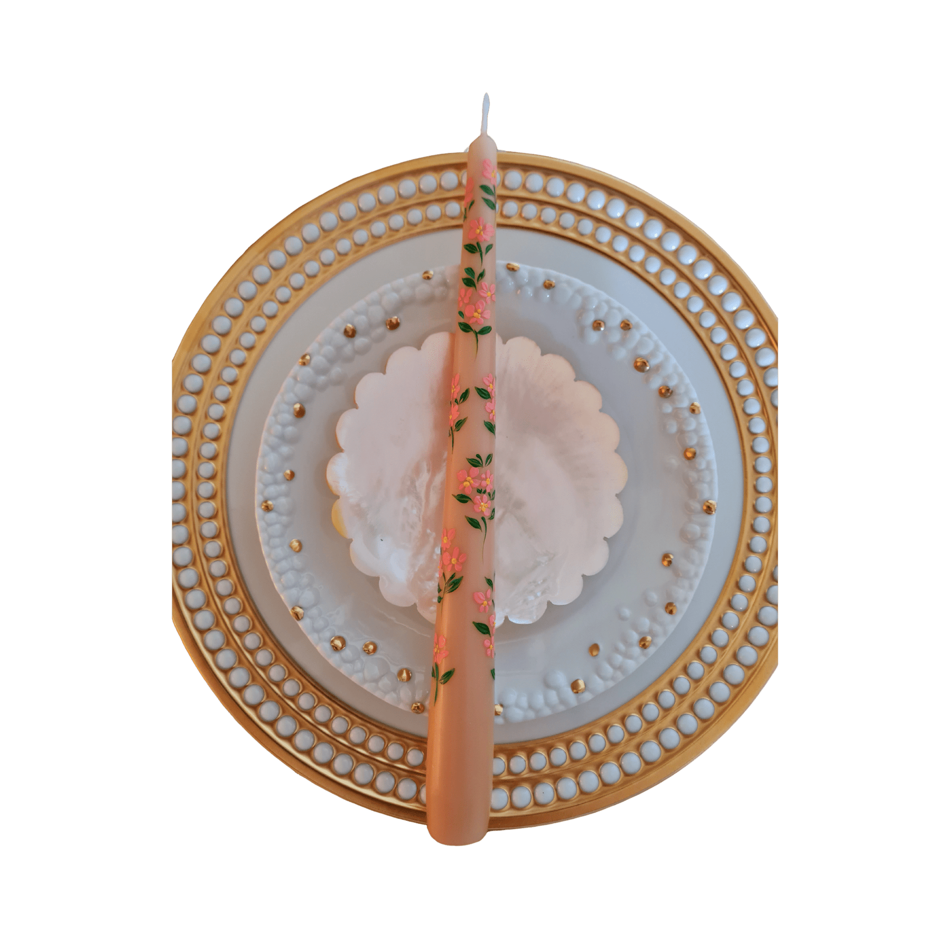 Hand Painted Summer Candle - Set of 2 - Hosted by Kelly Gaudreau