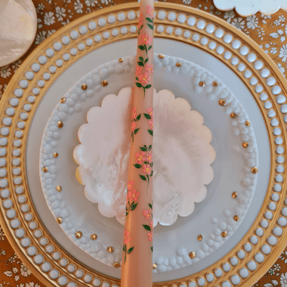 Hand Painted Summer Candle - Set of 2 - Hosted by Kelly Gaudreau