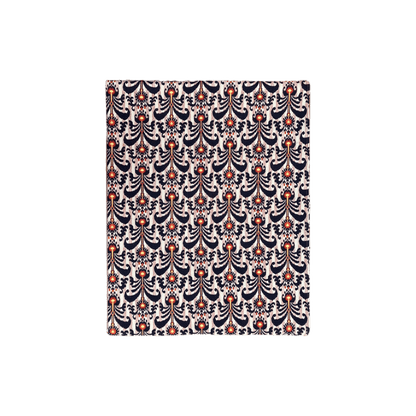 Handprinted Ikat Cotton Tablecloth in Black, Pink, and Red - Hosted by Kelly Gaudreau